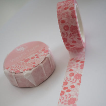 Light Pink Floral Washi Tape