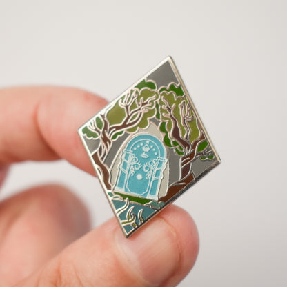 Dwarven Doors Enamel Pin