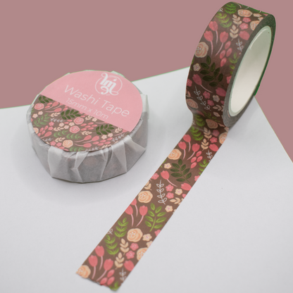 Warm Floral Washi Tape