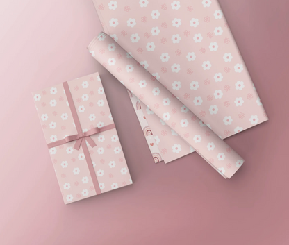 Rainbows and Daisies Wrapping Paper (2 sheets)